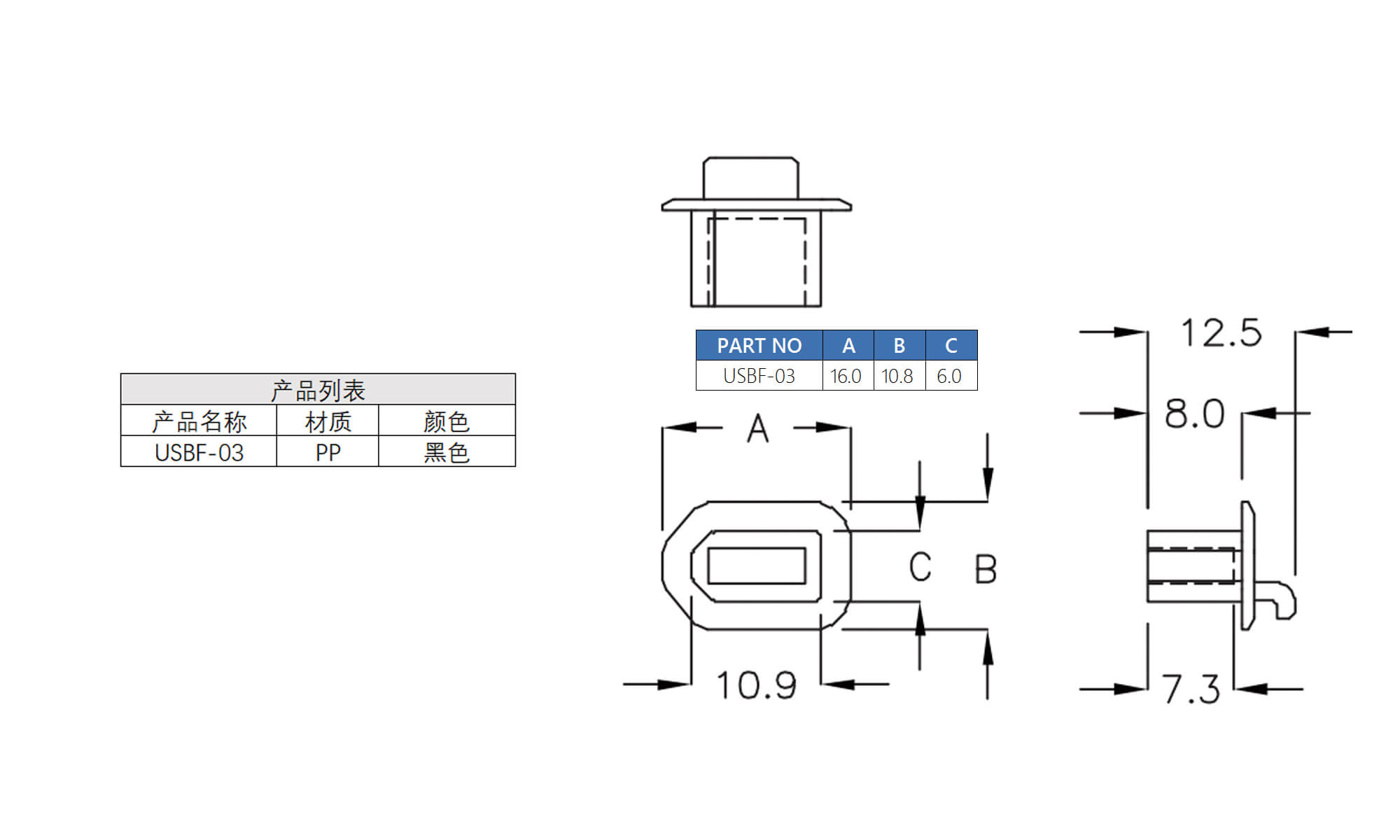 保护盒 USBF-03